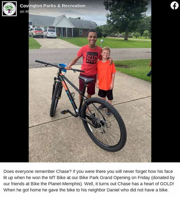 After Young Boy Wins Bike, He Donates It To Neighbor | FaithPot