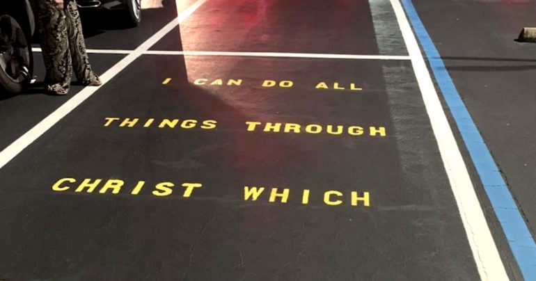 Parking spot Bible verse