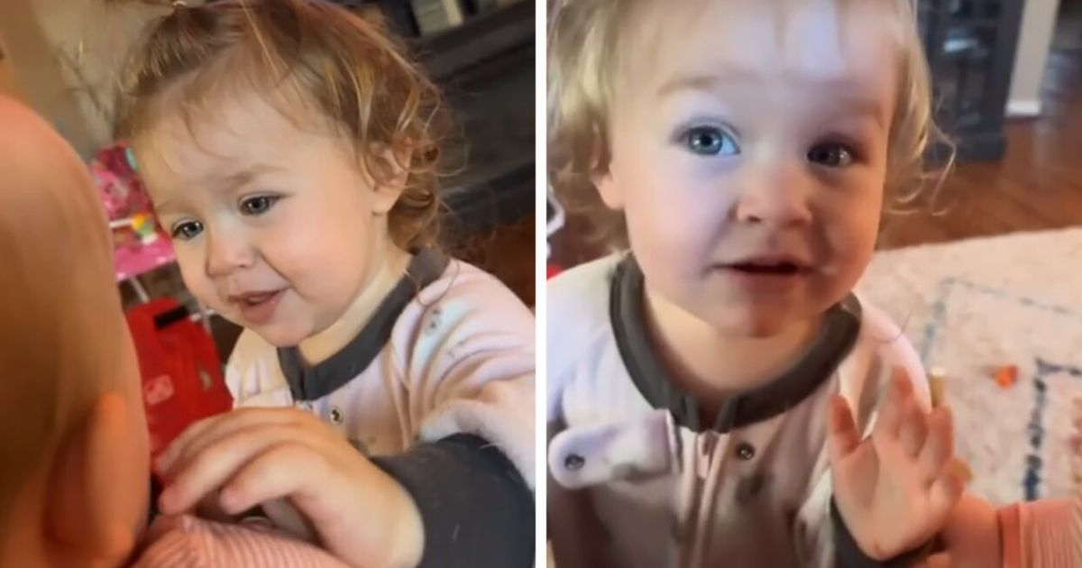 Toddler Sister's Adoration for Baby Brother Melts Hearts | FaithPot