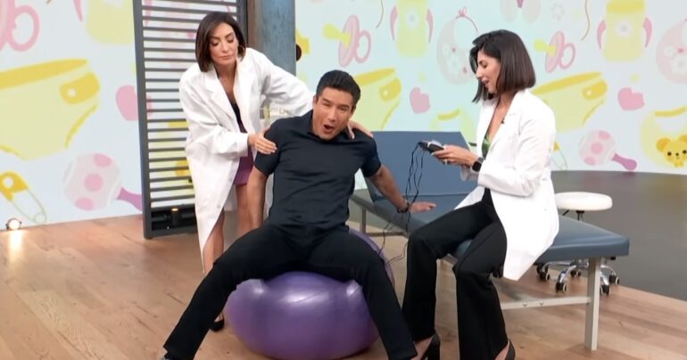 mario lopez tries labor pain