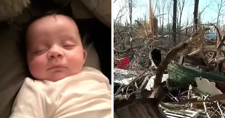 baby sucked up in tornado