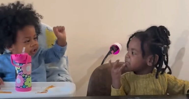1 year old using sign language