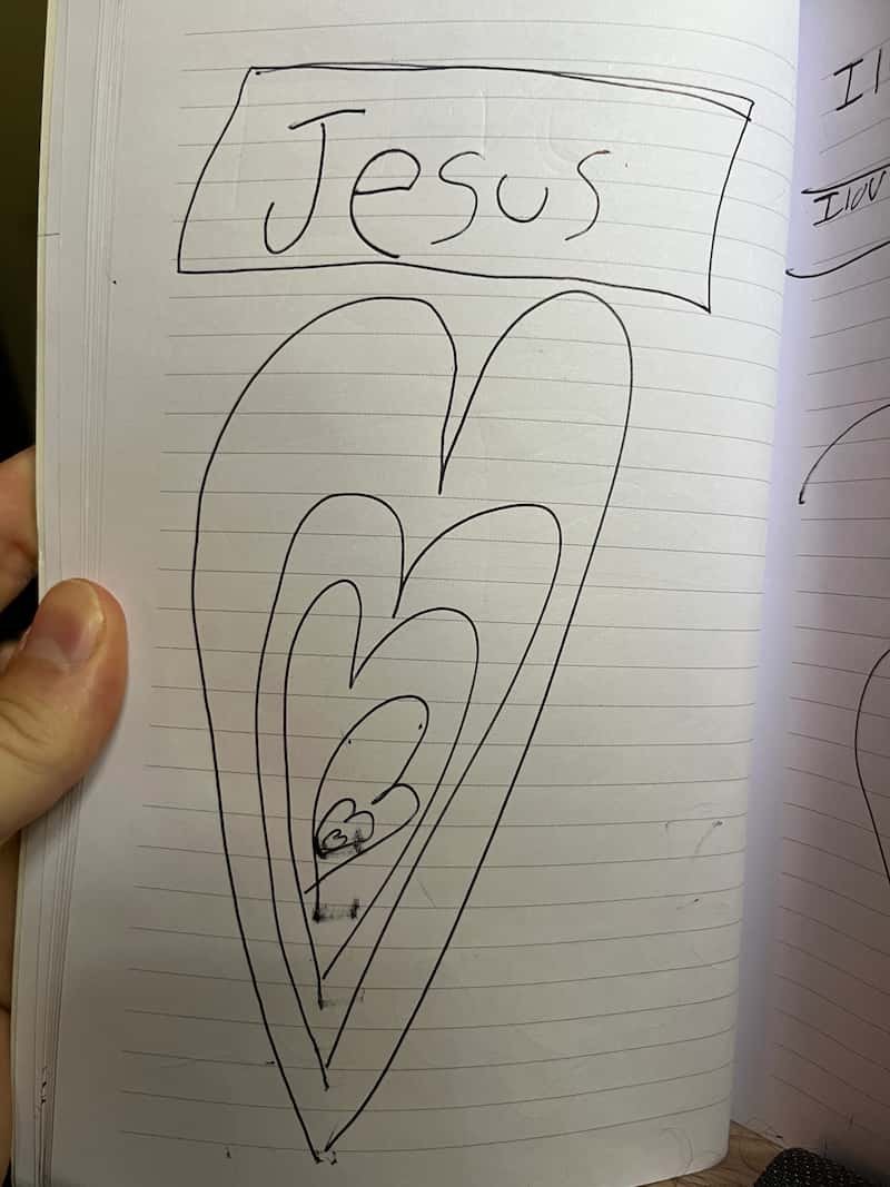 lucy morgan love for jesus drawing