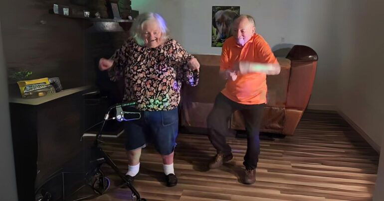 dancing elderly couple long tall sally