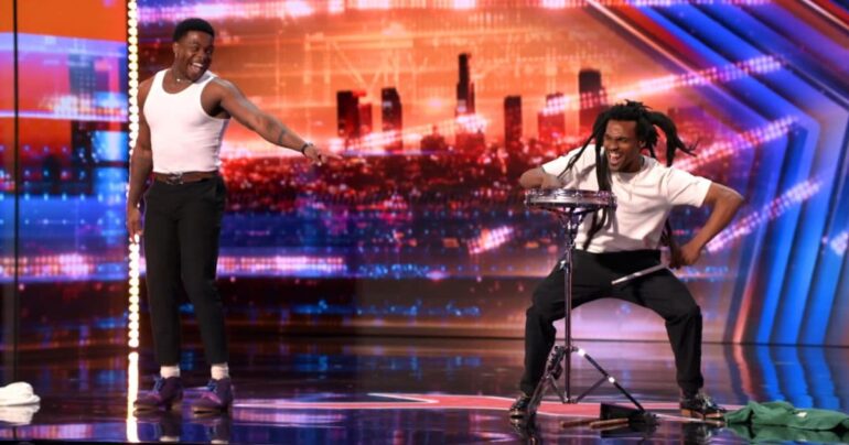 tap dancer and drummer agt