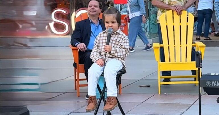 little boy sings amazing grace