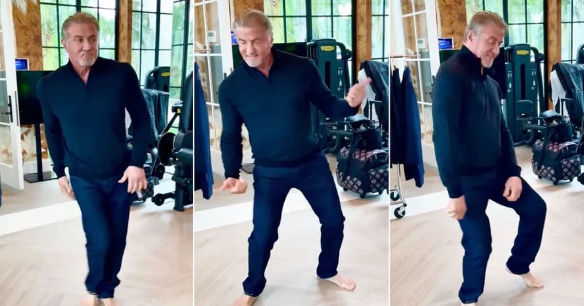 sylvester stallone dancing video