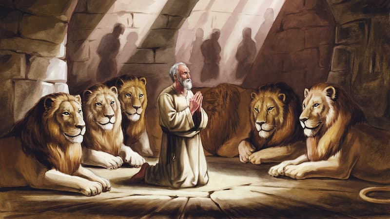 daniel in the lions' den bible story