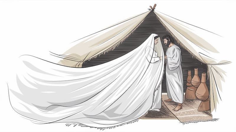 the bride's veil wedding traditions in the bible