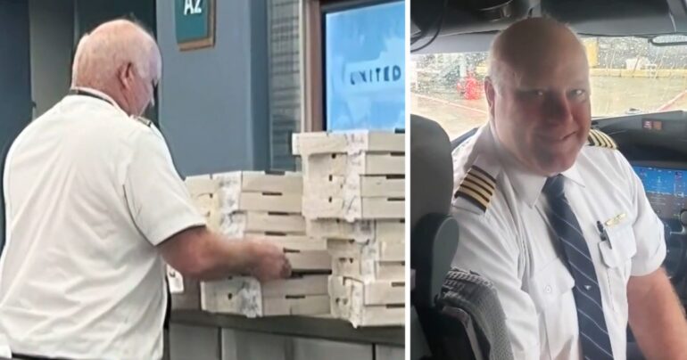 pilot buys pizza for passengers