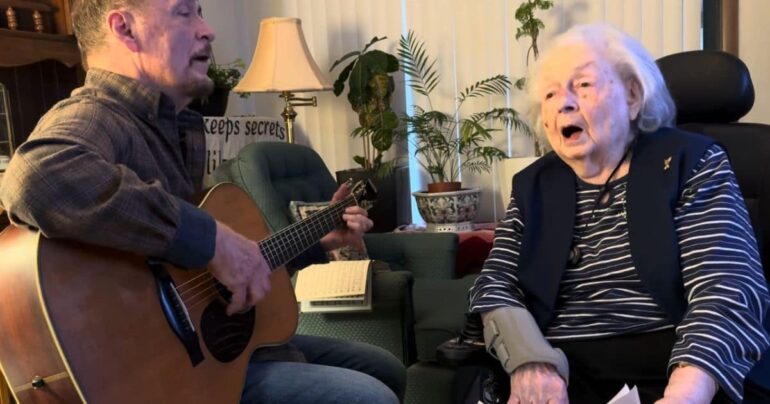 grandma sings i surrender all nita talley