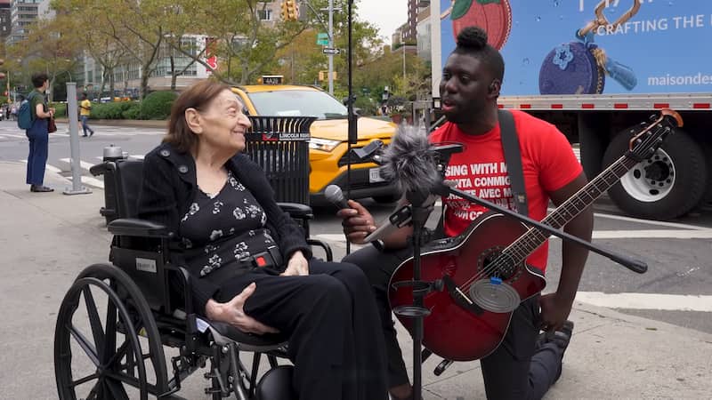 93 year old singer with reginald guillaume