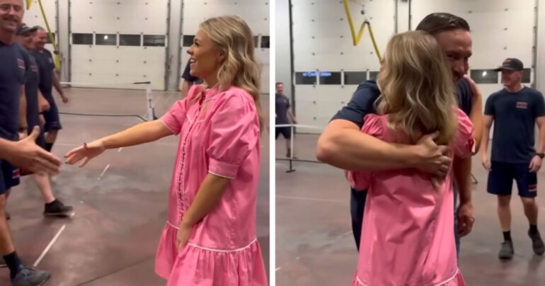 anne wilson visiting firefighters