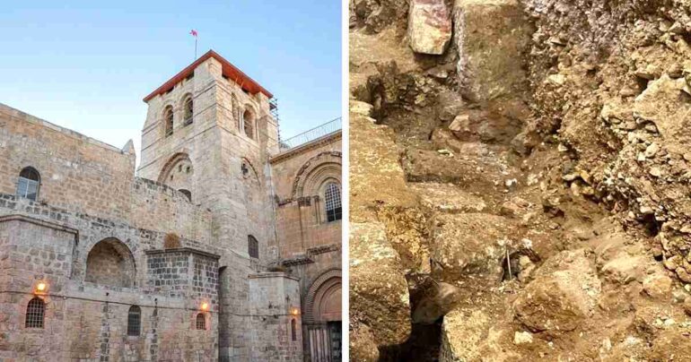 garden found under jesus tomb