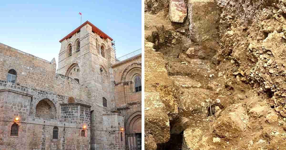garden found under jesus tomb