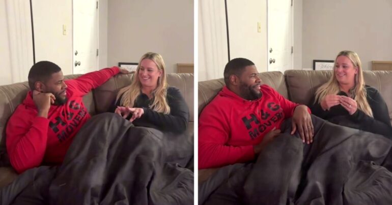 woman signs wedding song to deaf husband
