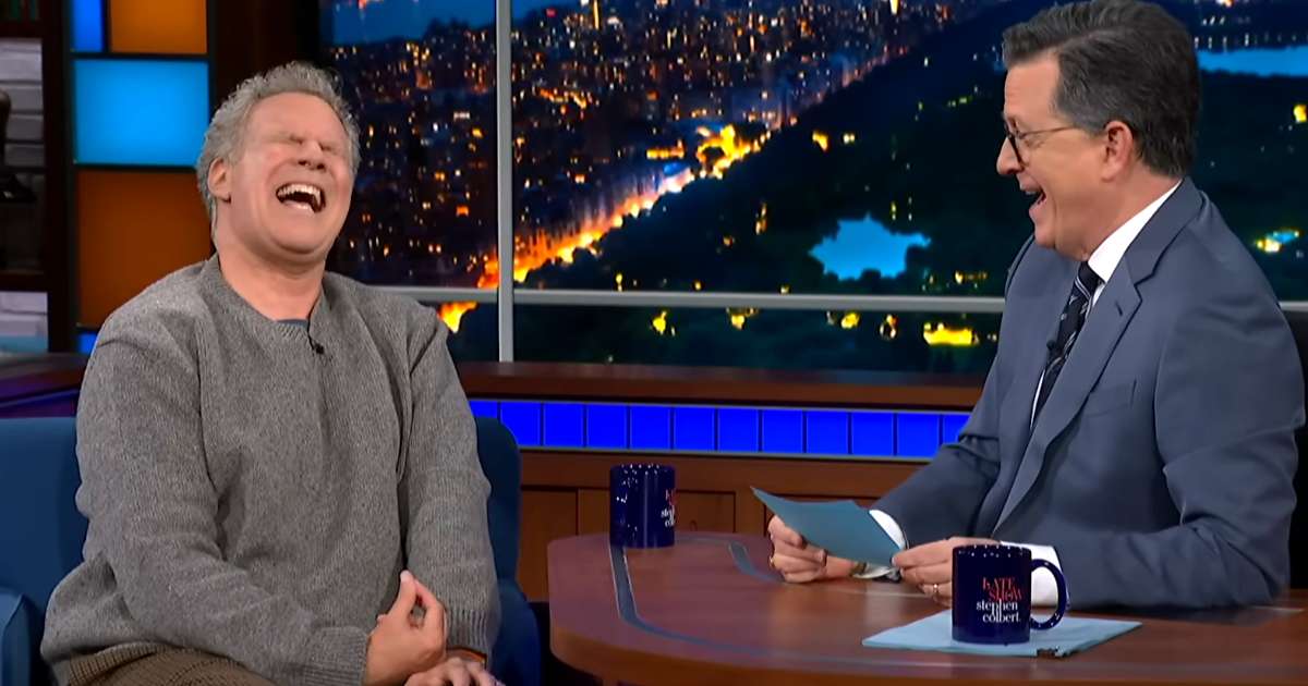 will ferrell singing with stephen colbert