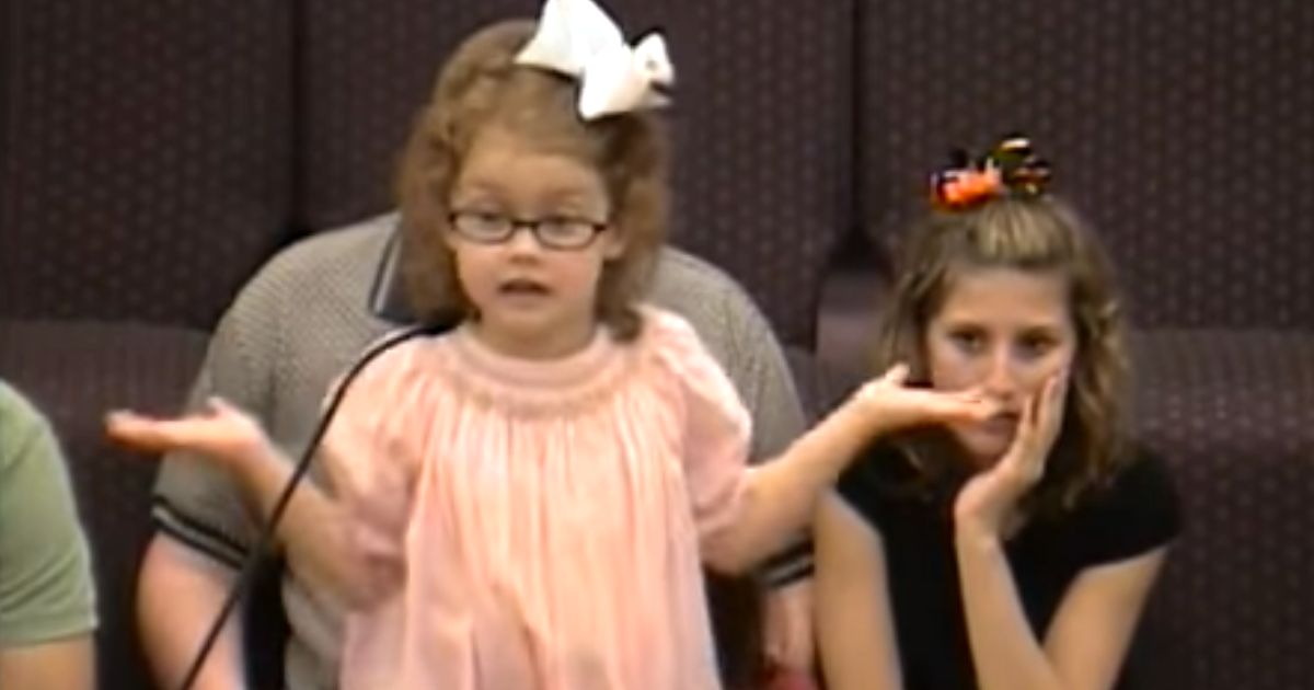 little girl telling story of jonah