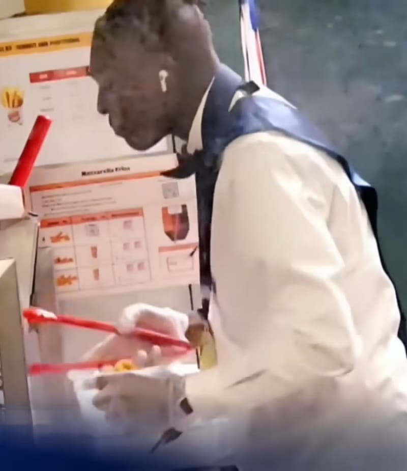 teen working at burger king after graduation mykale baker