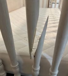 baby crib hit by stray bullet
